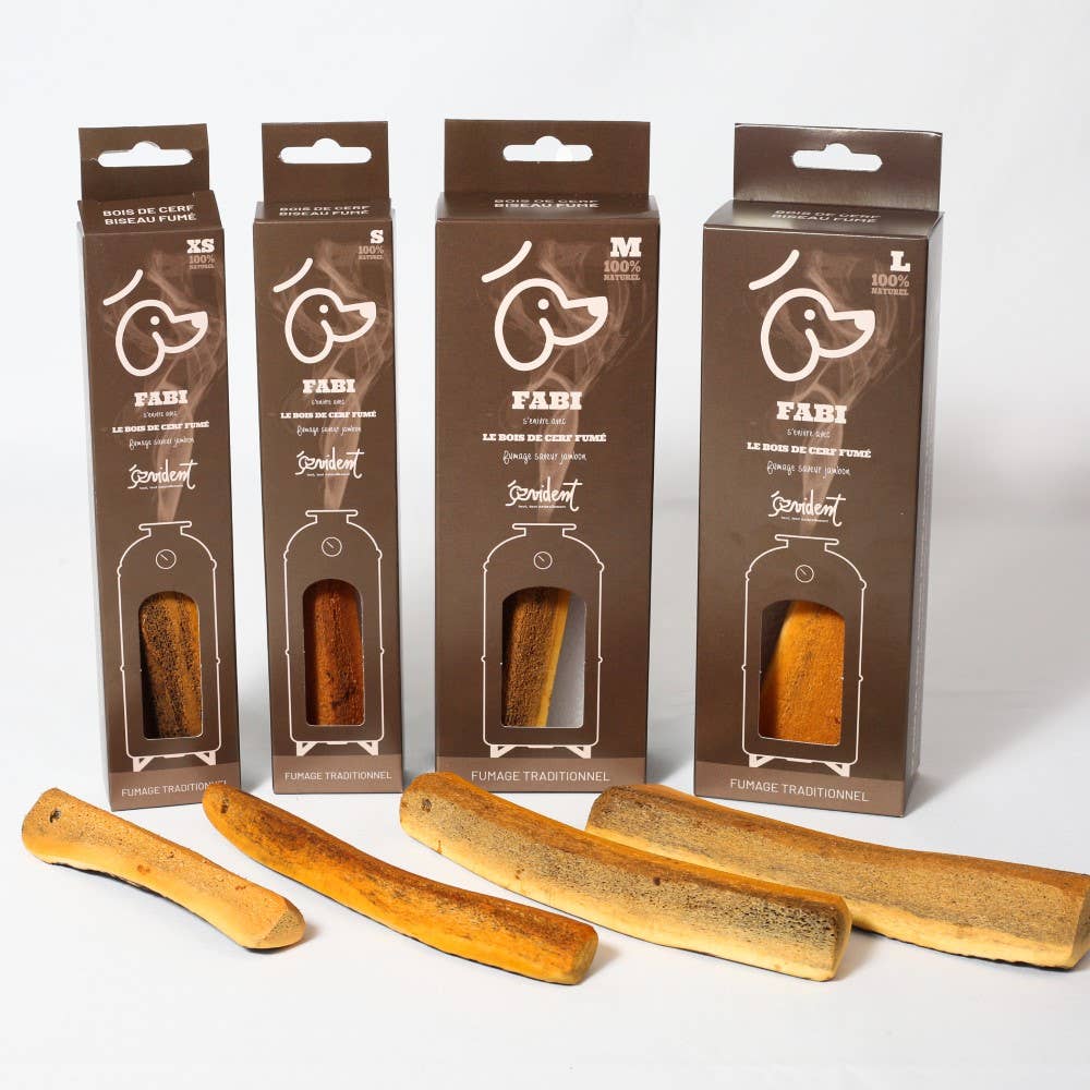 FABI - Bois de cerf biseau fumé au jambon, sans arôme !