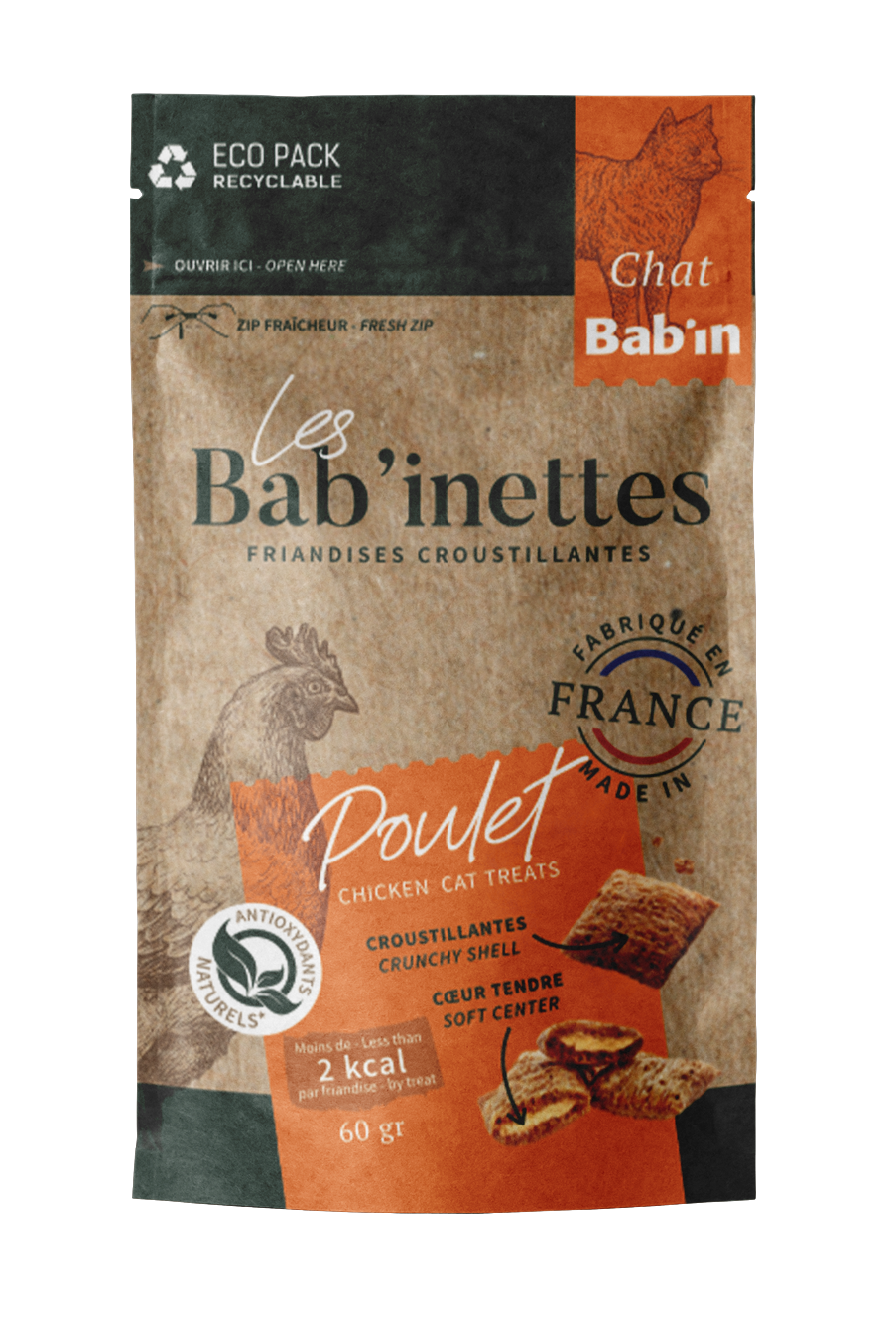 Friandises pour chat au poulet