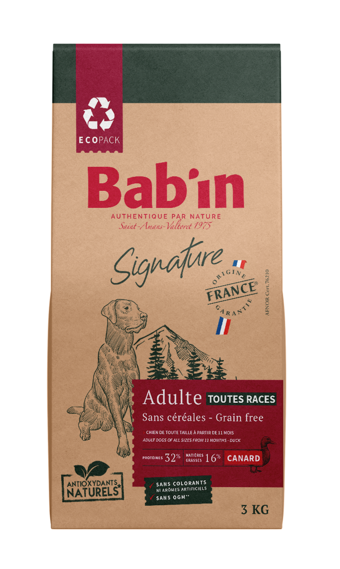 BAB’IN SANS CÉRÉALES ADULTE CANARD
