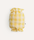 Snood Chien Motif Vichy Jaune