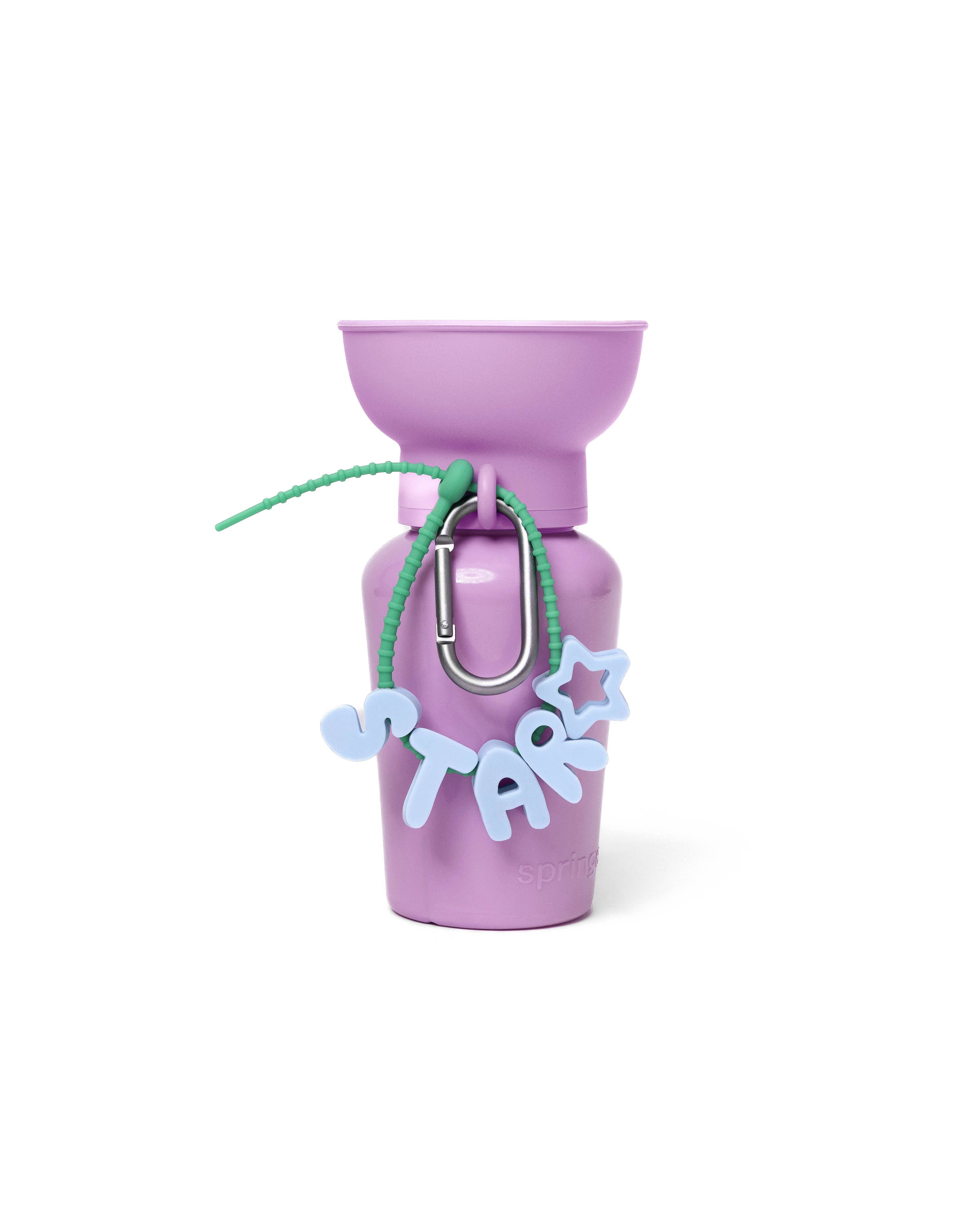 Bouteille d'eau de voyage pour chien 590ml à bouchon flip