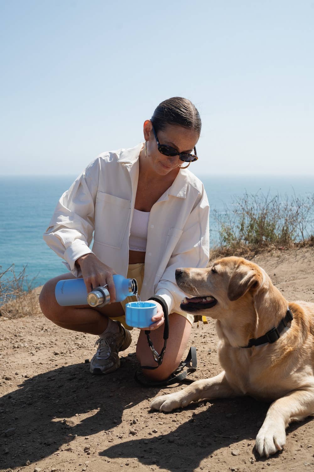Bouteille isotherme Dog & Me 710 ml avec bol en silicone détachable