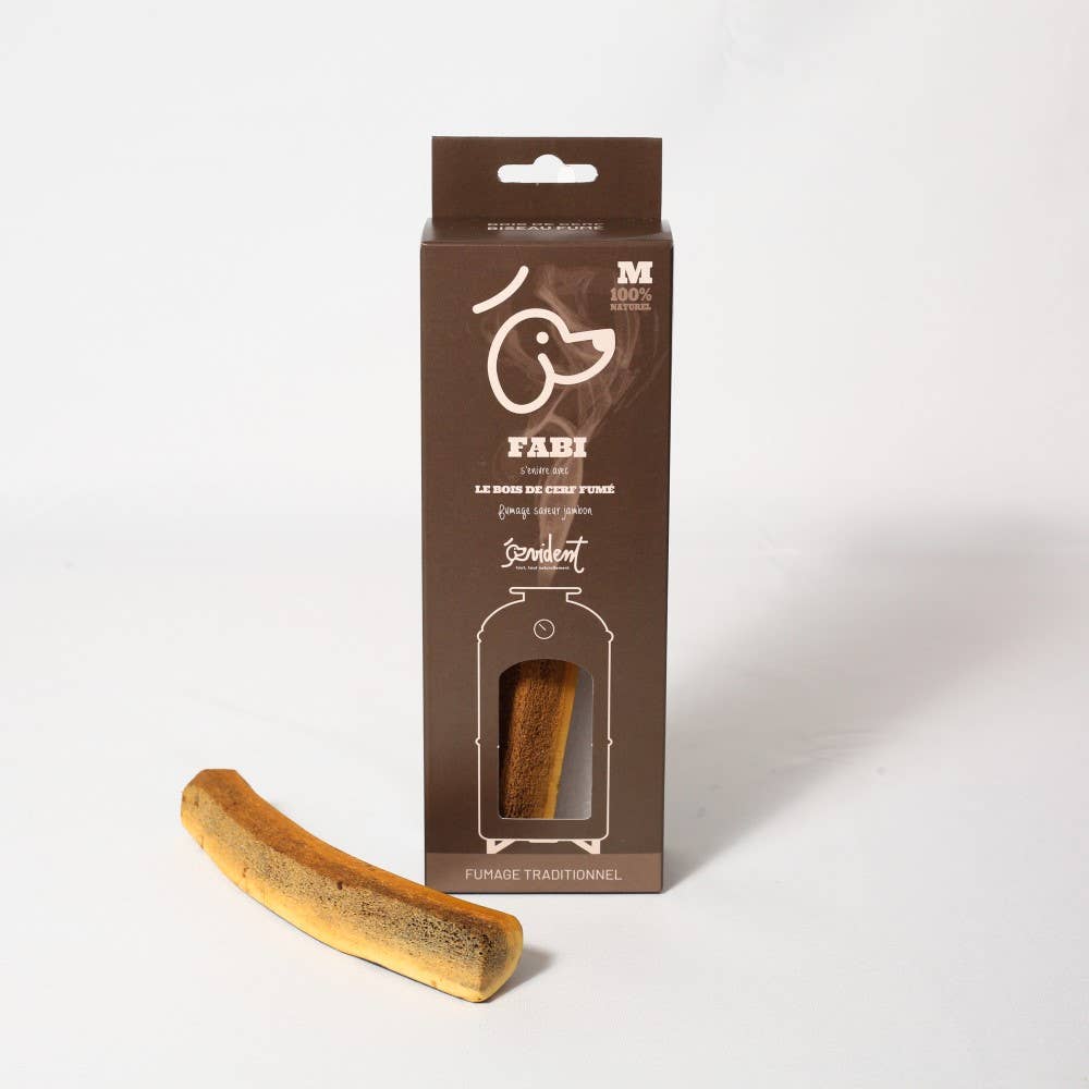 FABI - Bois de cerf biseau fumé au jambon, sans arôme !
