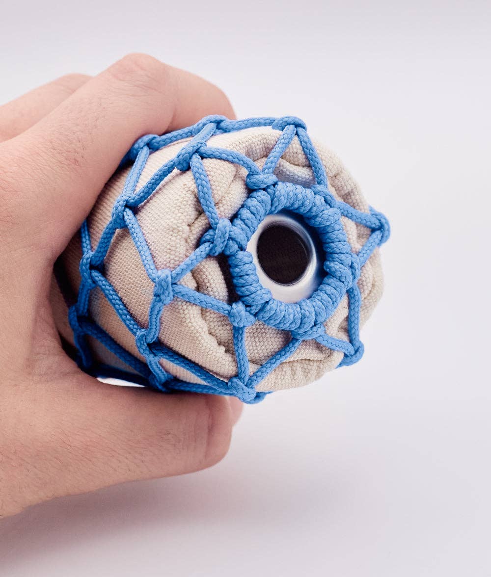 Porte-sac à déjections bleu