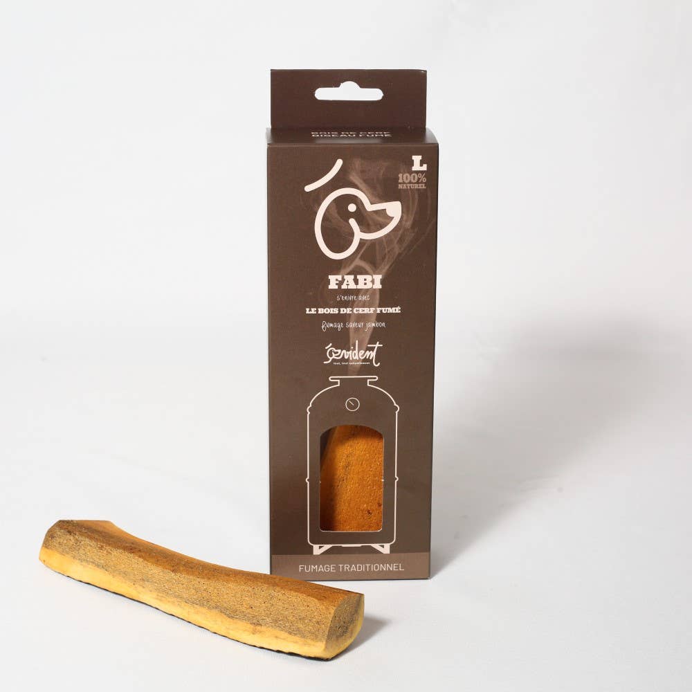FABI - Bois de cerf biseau fumé au jambon, sans arôme !