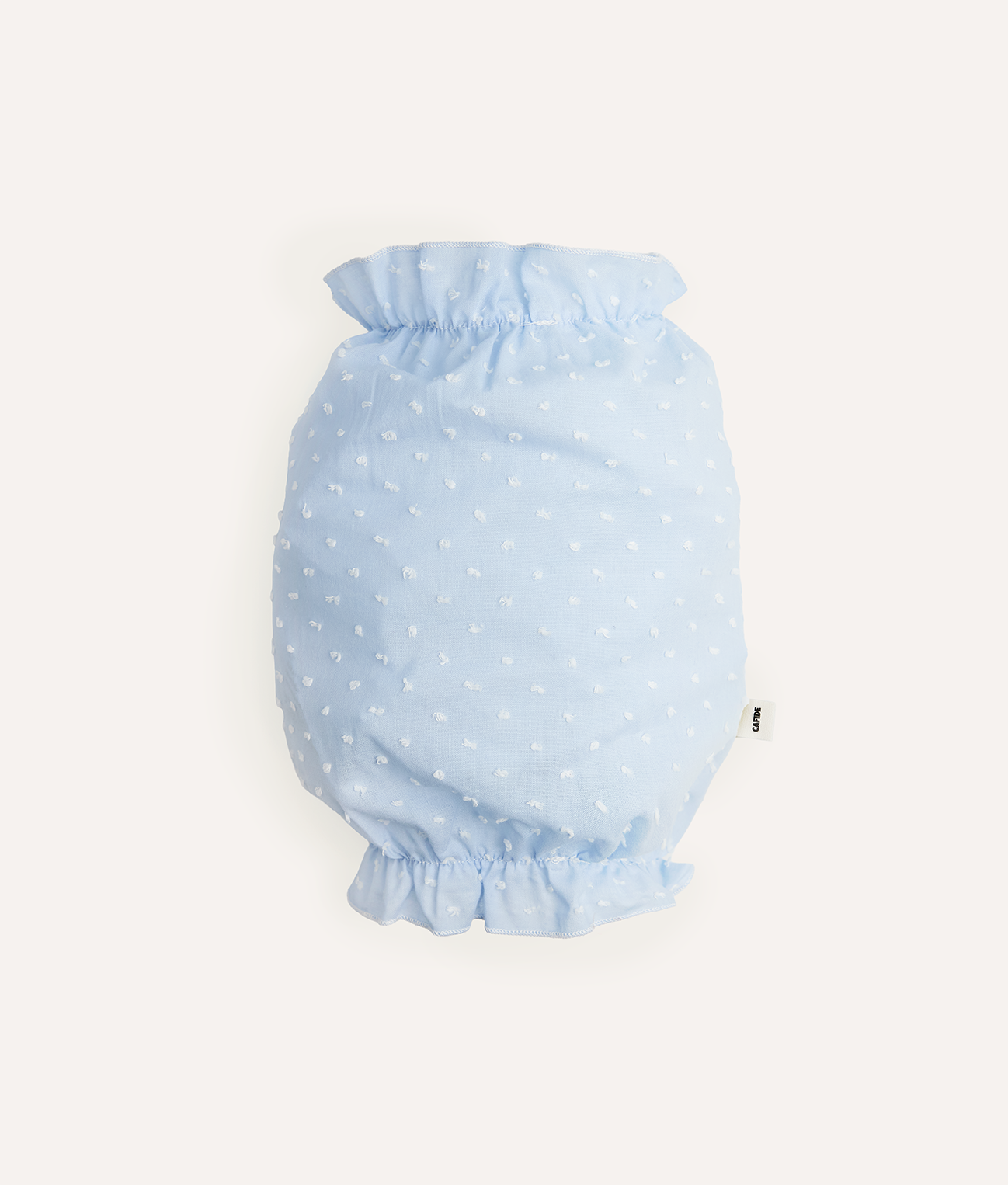 Snood pour chien motif plumetis bleu